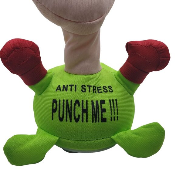 Anti Stress Punch Me Guy Suction Cup For Office Desk Coworker Boss Gift Green - Picture 4 of 7